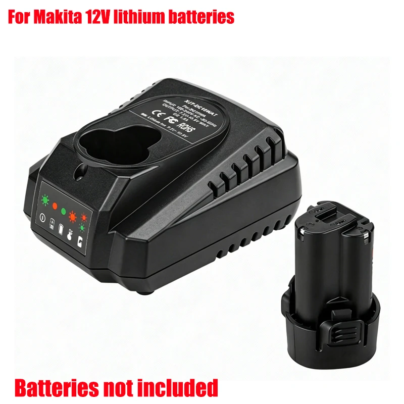 

Lithium Battery Fast Charger Compatible with For Makita 10.8-12V Lithium Batteries Portable Battery Charger with Indicator Light