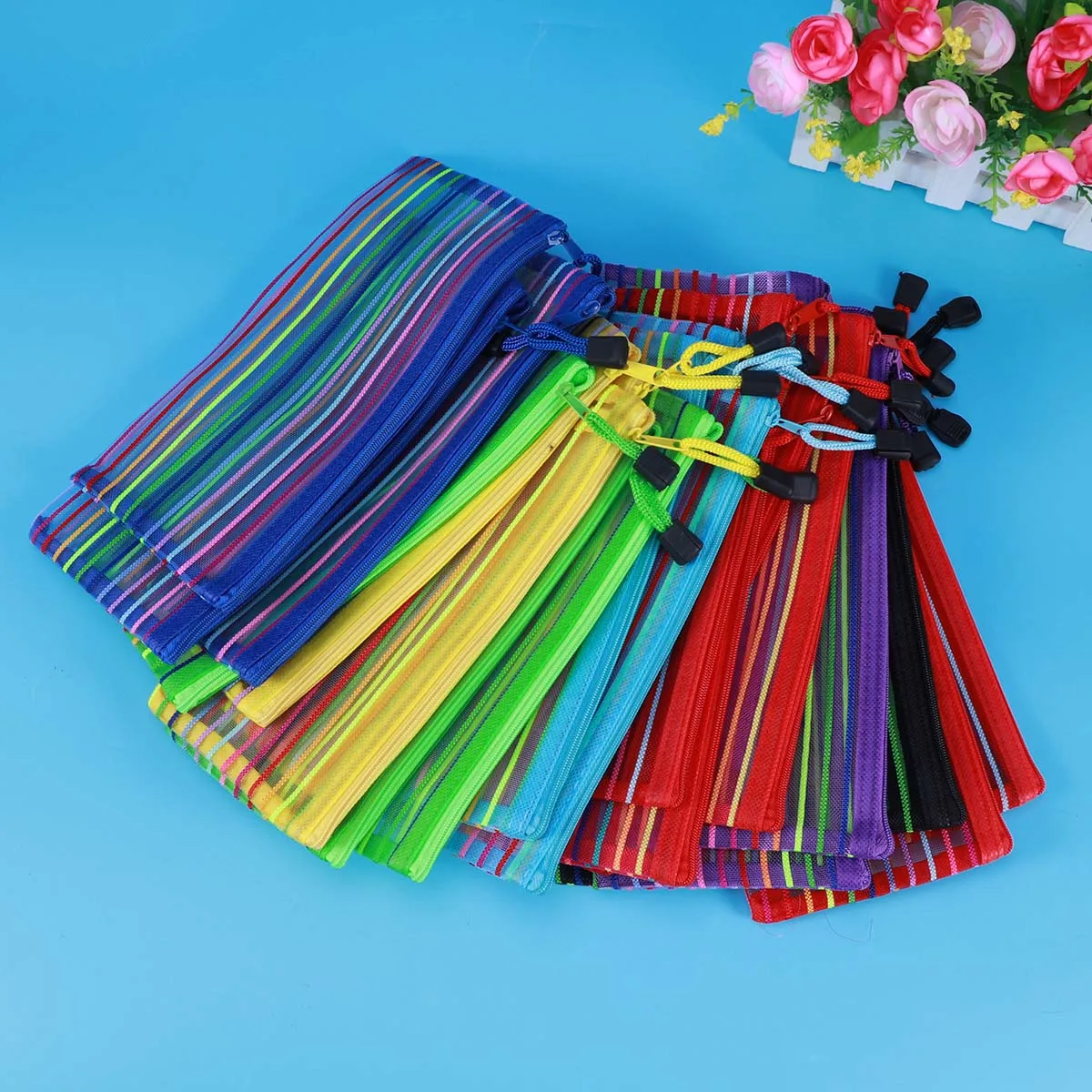 

18 Pcs File Holder Document Organizer Bag Stationery Storage Zipper Portable Bags Documents