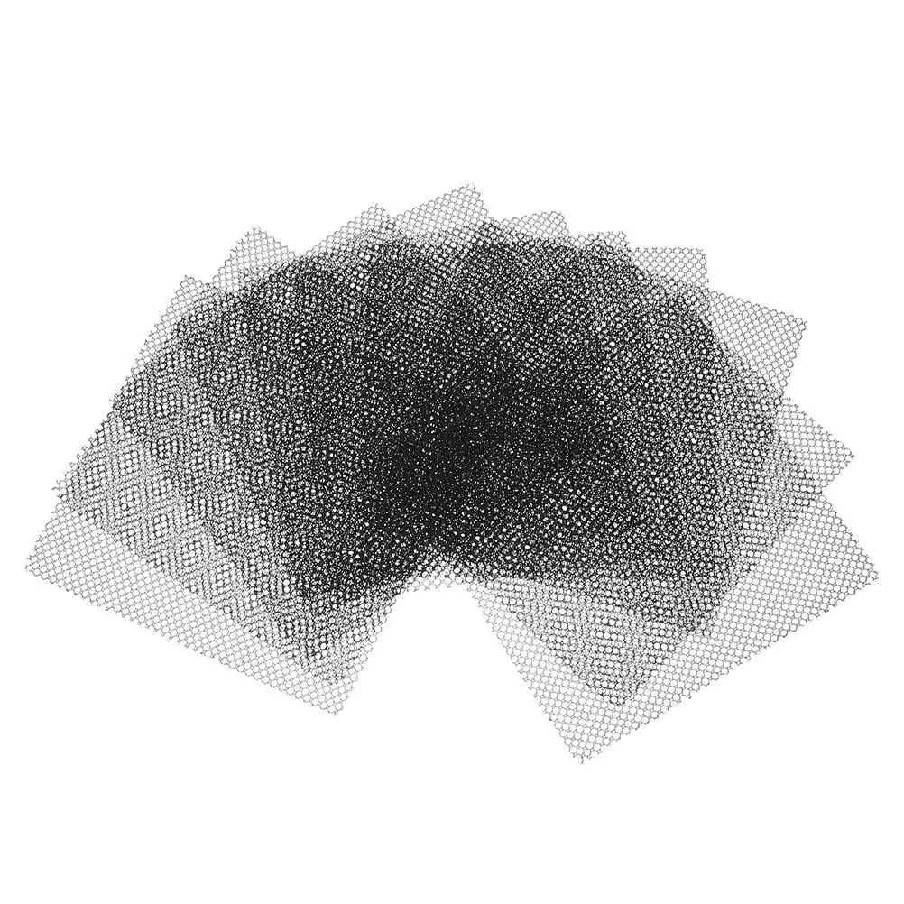 

30pcs Fursuit Eye Mesh Sheets Black Mesh For Mask Eyes Craft Diy Projects Cosplay Props Mask Making Material Fabric Sheets