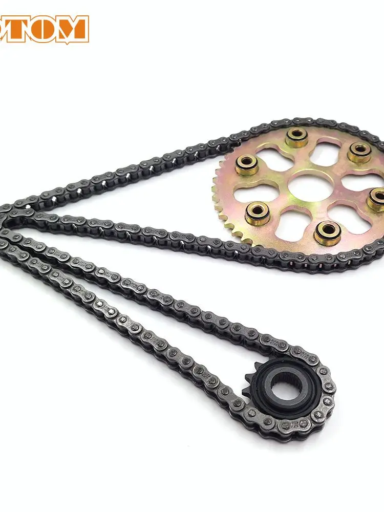 AliExpress OLOME For YAMAHA Motorcycle 428-15T/45T/48T/50T Front Rear Sprocket Drive Chain 132 Link TRICKER XG250 Off-road Bike Drive Chain Kit