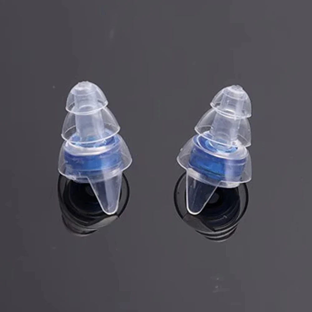 Tampões de silicone com 3 camadas, redução do ruído, impermeável, swim Earplug, reutilizável, Concert Ear Plug, audição protetora, produtos silenciosos