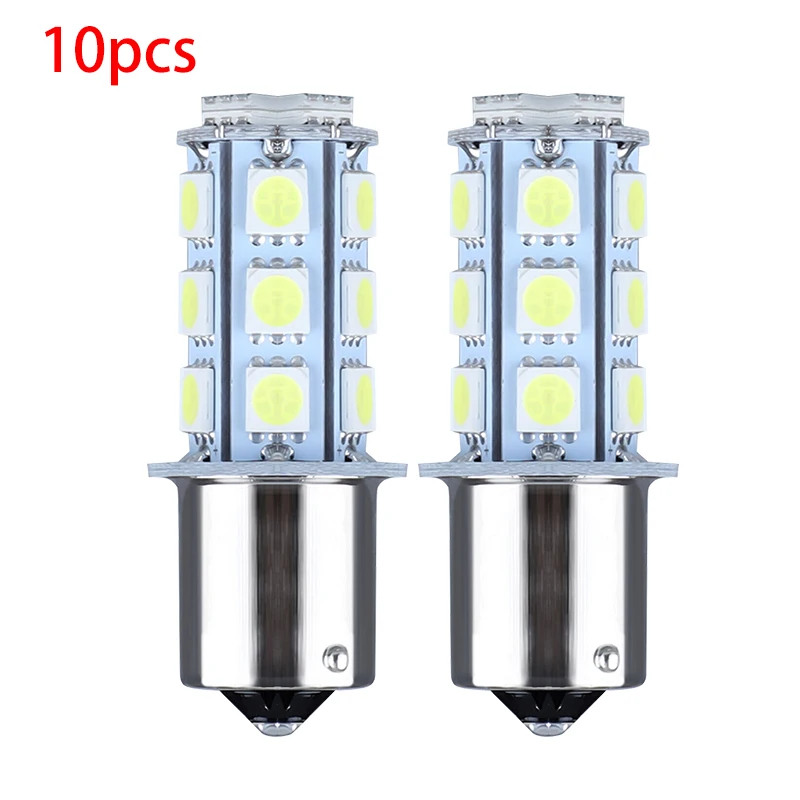 NEW 10Pcs 1156 1141 18SMD LED Interior Light Bulb Fit for RV Camper Trailer Car Truck Boats 12V 6000K