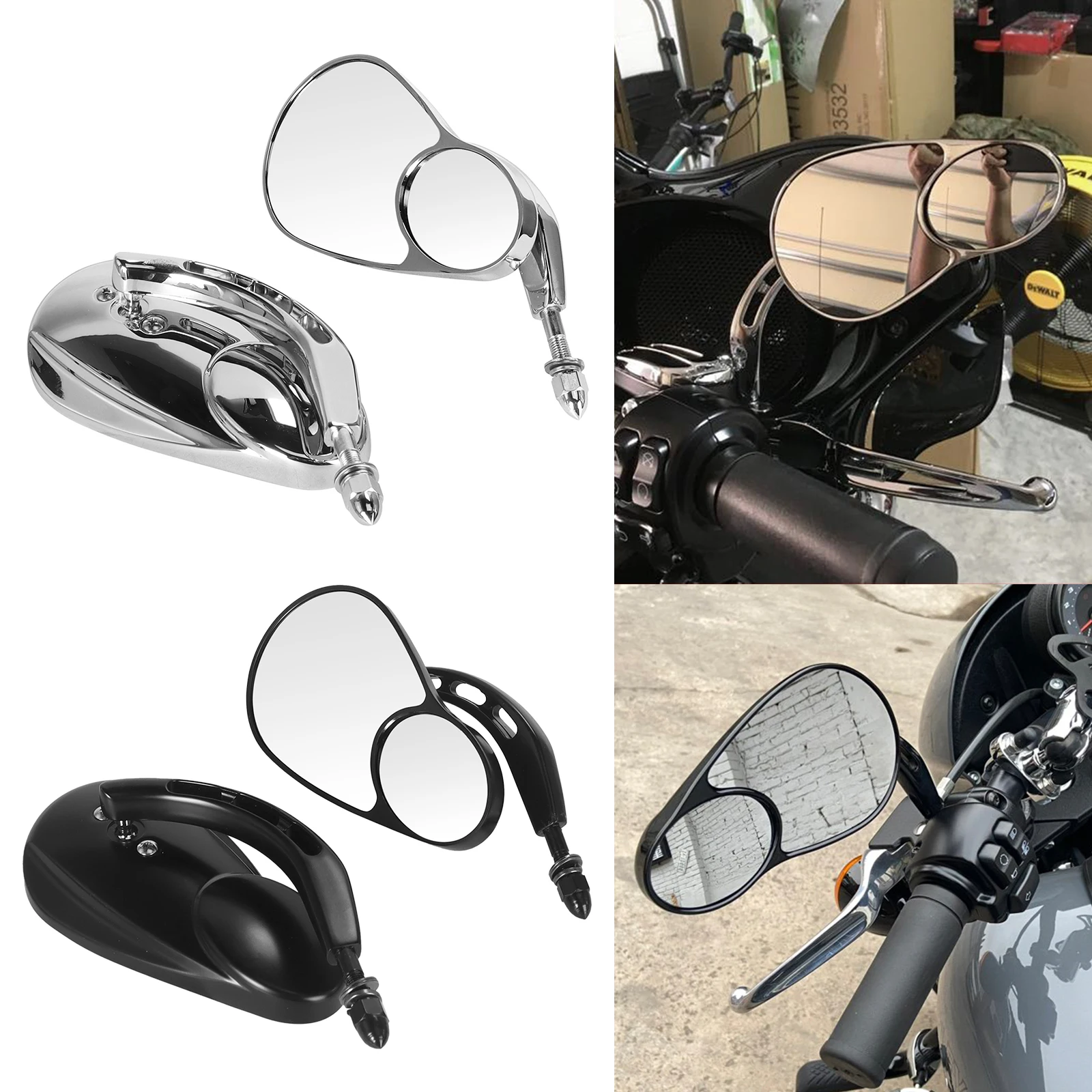 

Зеркало заднего вида для мотоцикла 5/16" Split Vision для Harley Touring Road King Electra Glide Softail Sportster 883