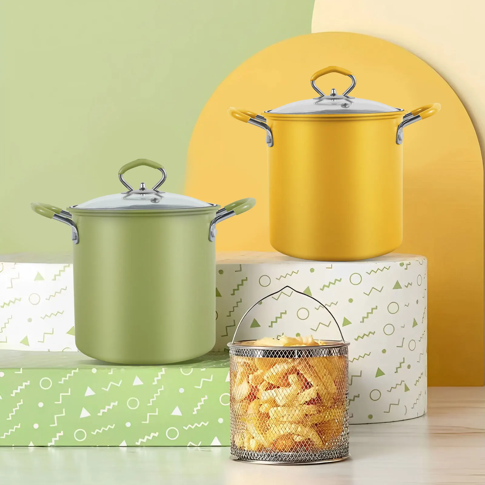 3L Deep Fryer Pot W… - image