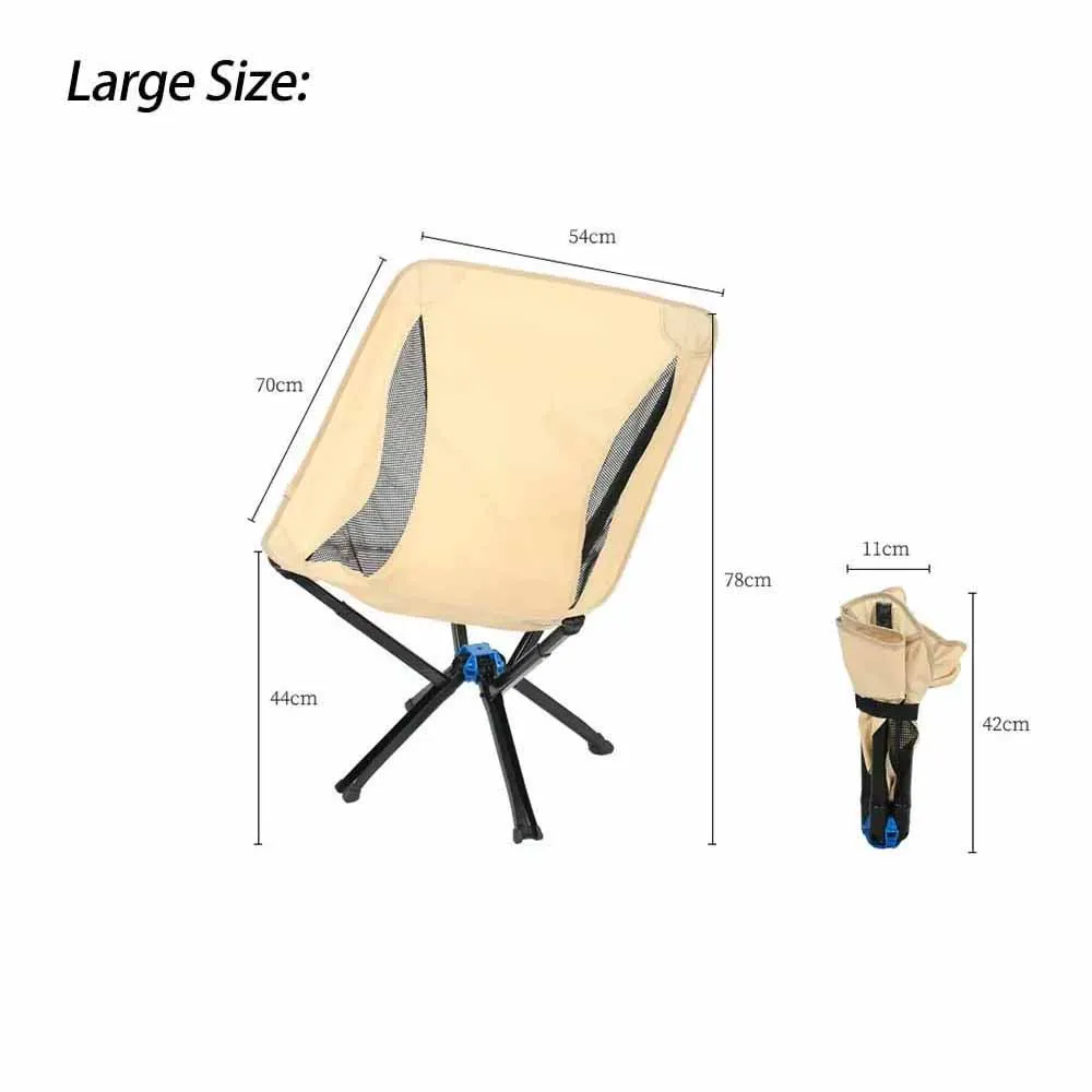 TARKA Free Installation Camping Folding Chair Big Size Umbrella Shaped Moon Chairs Tourist Picnic Foldable Fishing Beach Chairs