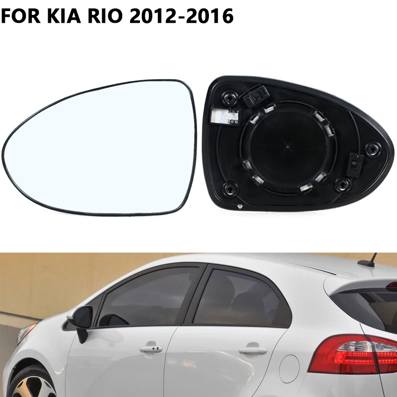 Lente de Espelho Retrovisor para KIA RIO, Vidro Lateral Exterior, Acessórios de Carro, 2012, 2013, 2014, 2015, 2016
