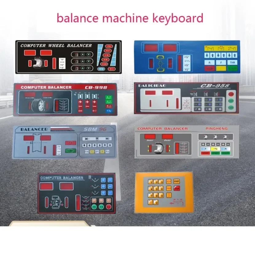 Various Models Of Tire Balancing Machine Key Board Dynamic Balancing Instrument Touch Switch Control Panel Display New