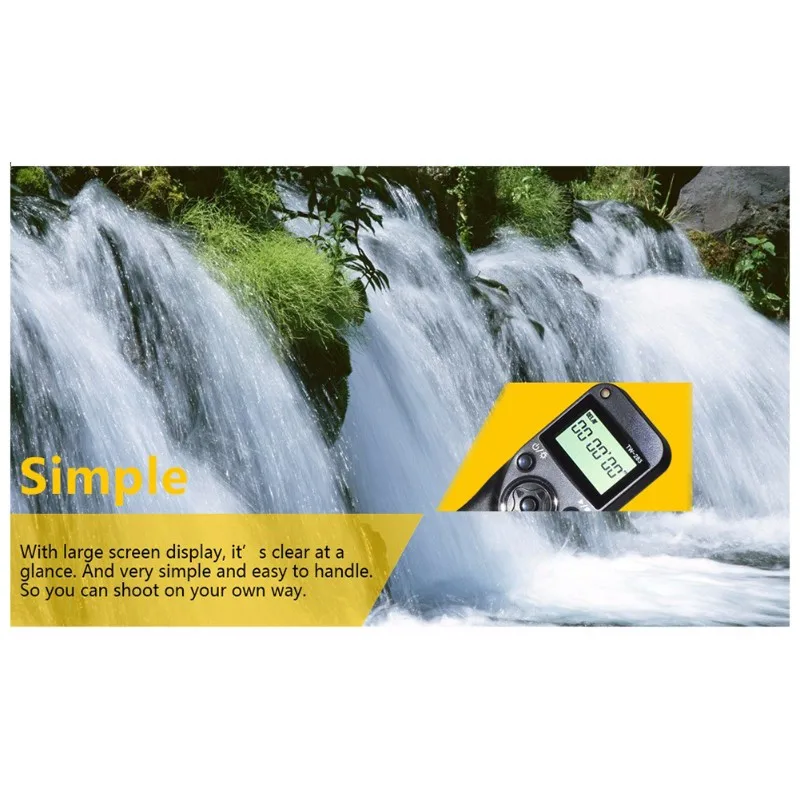 

N75R-TW-283/N3 Wireless Timer Remote Control Shutter Release Cable For Canon 5D Series