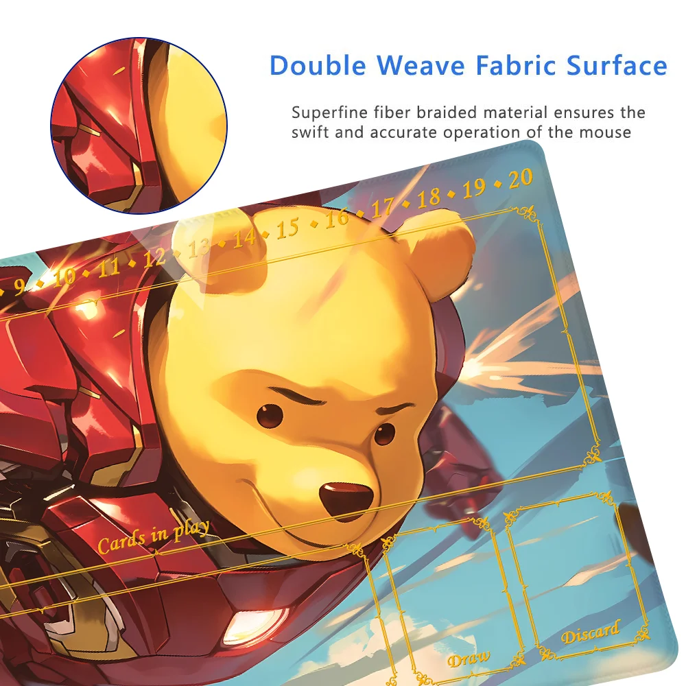 Lorcana Playmat Free Storage Bag Size 24X14IN Trading Card Game Protective Mats Scratch-Resistant Durable Mouse Pad 13