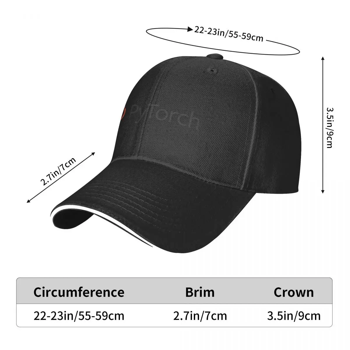 pytorch Baseball Cap feesthoed Militaire Cap Man Zonnehoed voor kinderen Meisjeshoeden Heren