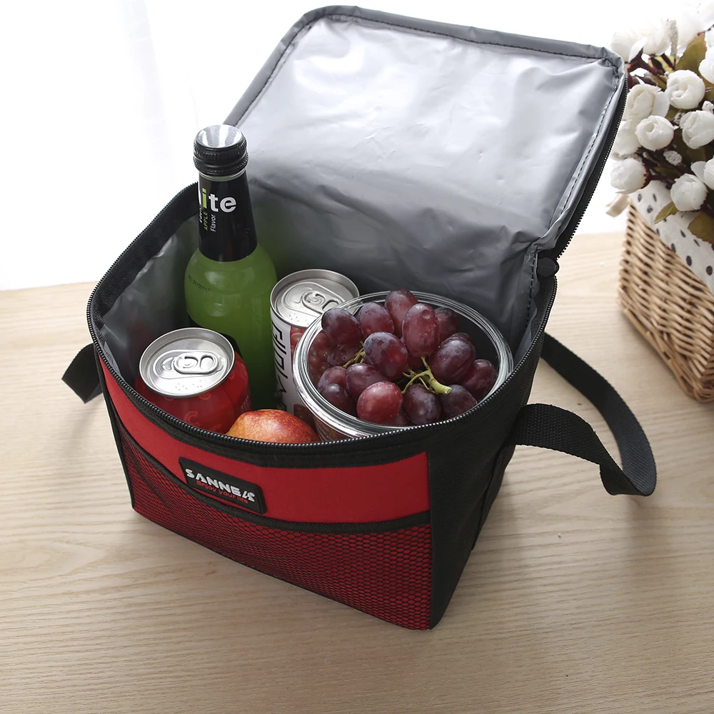 SANNE 4L Children's Insulated Lunch Bag Waterproof Food Cooler Bag Thermal Portable Coke/Beer Box Mummy Bag Refrigerator Bag