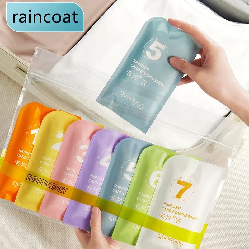 

1pc Portable Thickened Raincoat Travel Outdoor Rainwear Waterproof Women And Men Disposable Camping Rain Cover Travel Supplies
