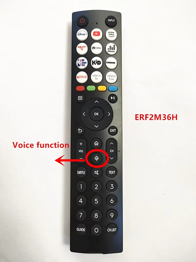 55U7HQSuitable for Hisense TV Bluetooth voice remote control ERF2M36H ERF3C66 ERF2H36H ERF2036H  ERF2J36H