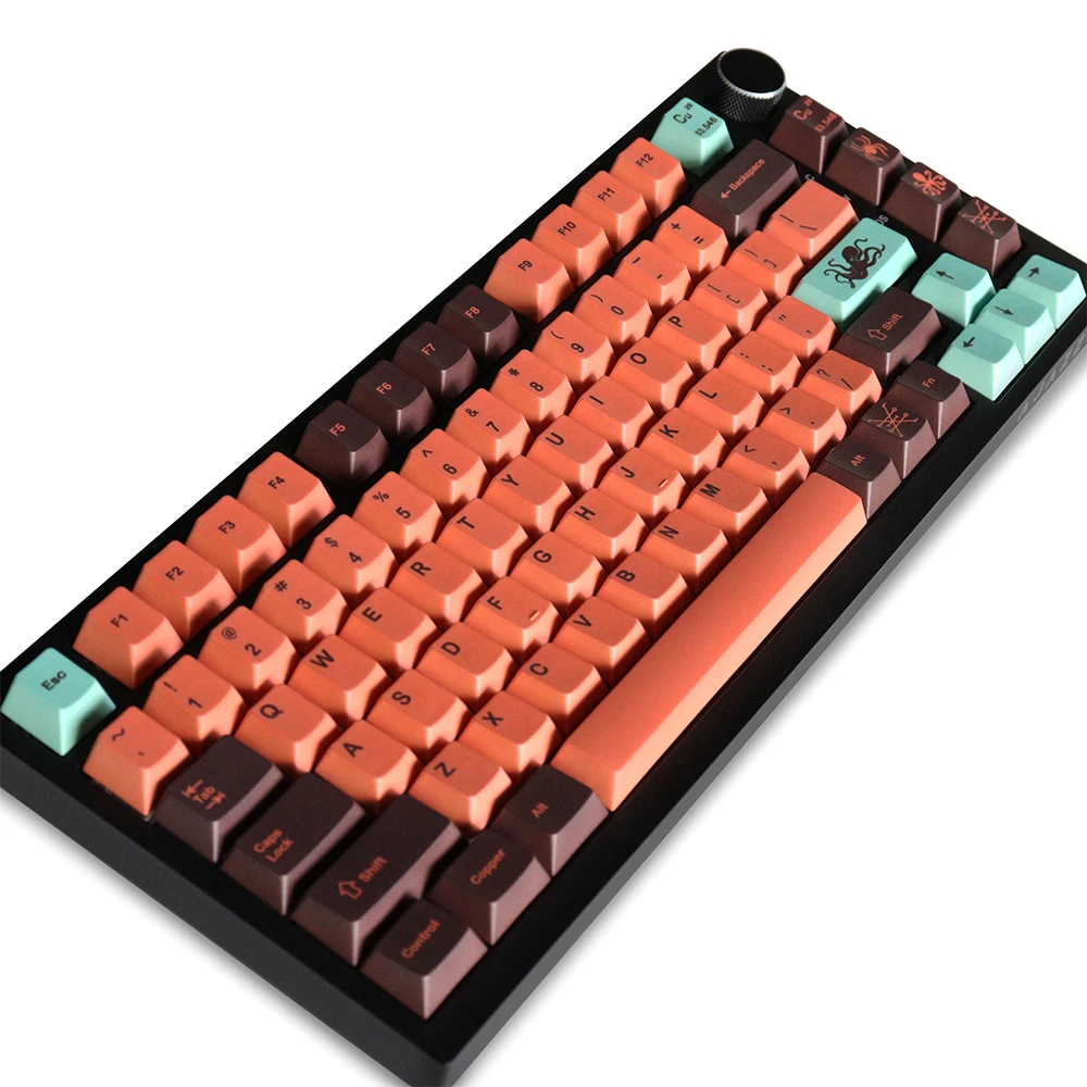 

GMK Copper Cherry Profile Keycaps PBT Material 134 Keys Five Side Dye-Sub Keycap for 61/87/104/108 Mx Switch Mechanical Keyboard