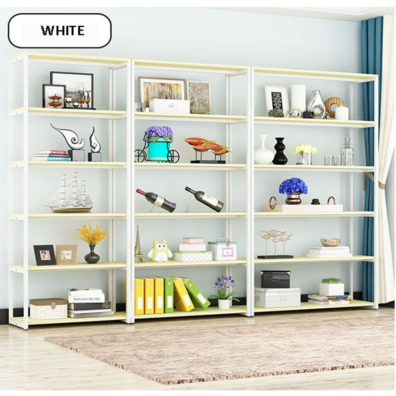 MINISO Rak Supermarket Rak Display Kayu Rak Kayu dan Logam