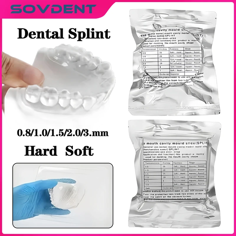 Dental Lab Splint Hard Soft Plastic Square Round Orthodontic Retainer Thermoforming Material Vacuum Forming Sheet