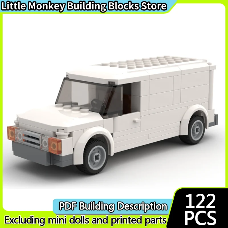 City Car Model MOC Building Bricks Multi-Functional Freight Van Modular Technology Children Holiday Gifts Assemble Toys Suit