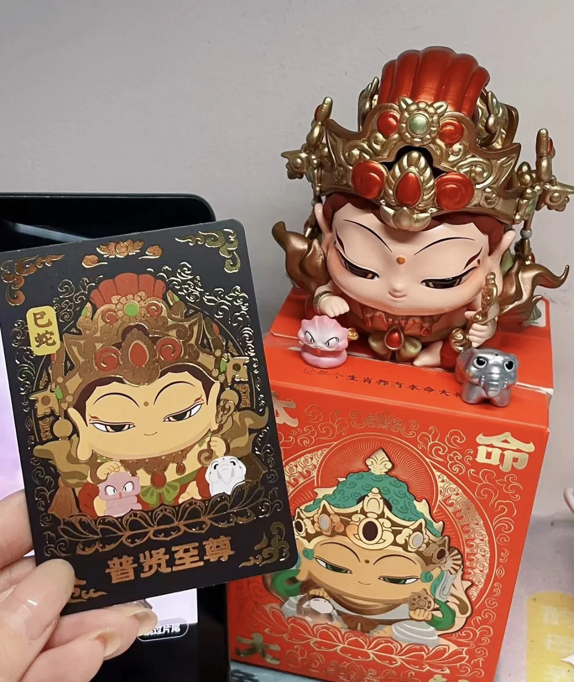 2025 Original Handmade Model God Of Wealth Guanyin Fairy Ornament Lucky Fortune Lucky Gift Huigen Series Dunhuang Blind Box