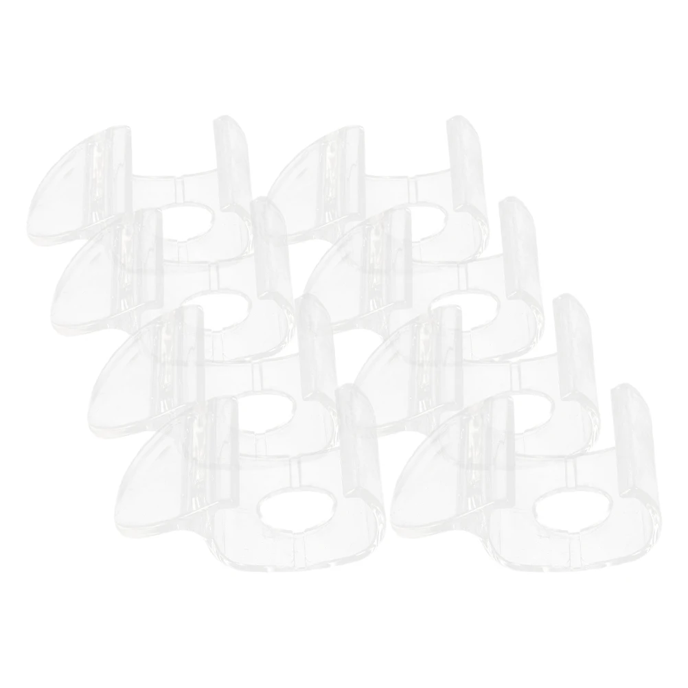 

8pcs Cordless Curtain Handle Accessories Transparent Blinds Replacement Parts Roller Shades Blind Pulls Easy Installation