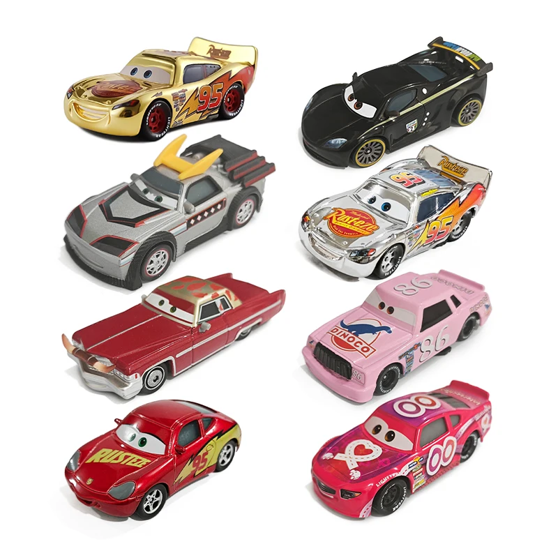 Disney Pixar Cars LewisHamilton Lightning McQueen Chick Hicks 1:55 Modeling Metal Toy Car Alloy Sally Racing Model Kids Gifts