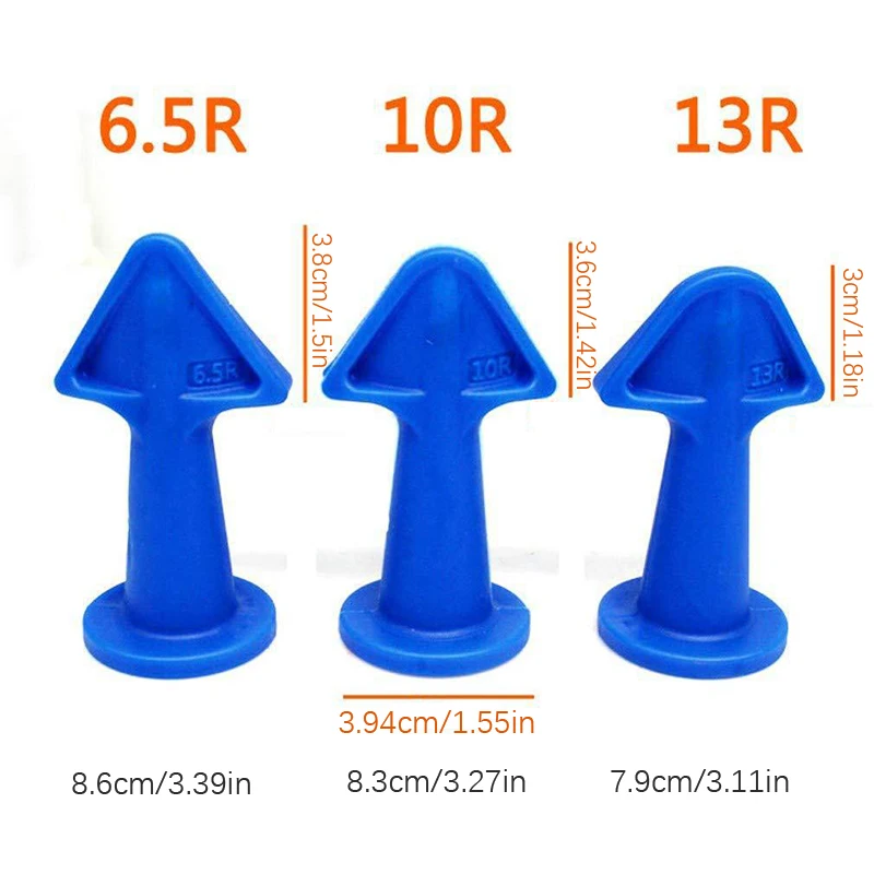 3pcs Caulk Nozzle Applicator Silicone Caulking Tools Sealant Finishing Grout Kit Scraper Floor Cleaning Tile Dirt Spatula