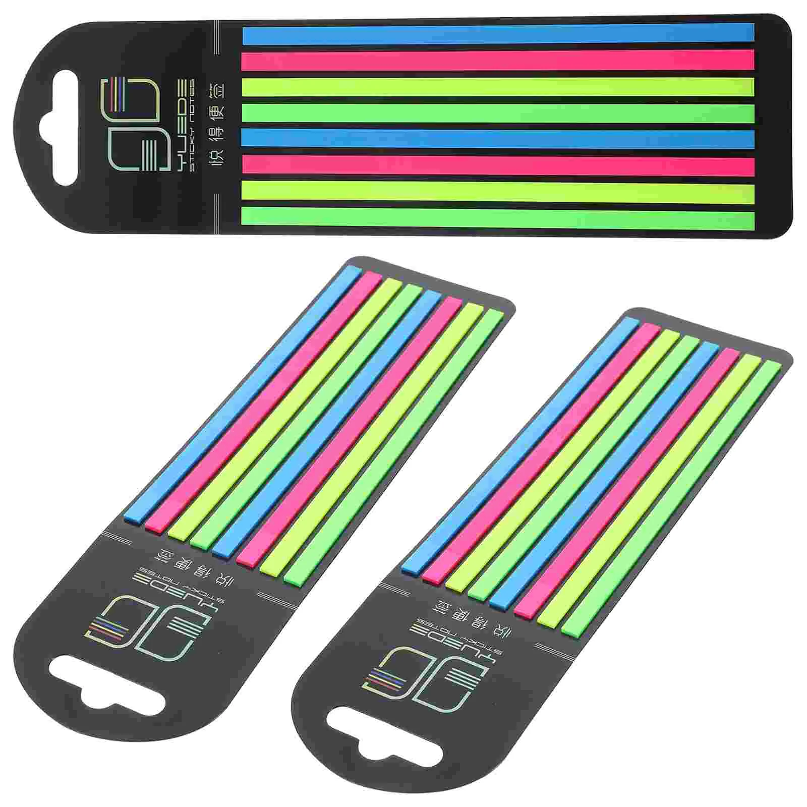 

3 Boxes Fluorescence Sentence Markers Highlight Strips Book Accessory Transparent Stickers Portable Reading Strips Professional