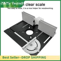 AD33 HOT Router Table Insert Plate Aluminum Alloy Wood Milling Flip Board Trimming Machine Engraving Auxiliary Tool