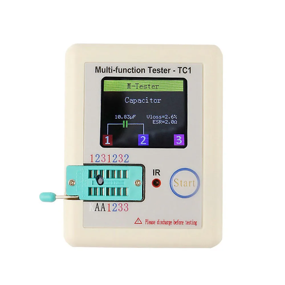 

Transistor Tester LCR-TC Full-Color Screen Graphic Measurement Diode Resistance Capacitance Inductance Thyristor