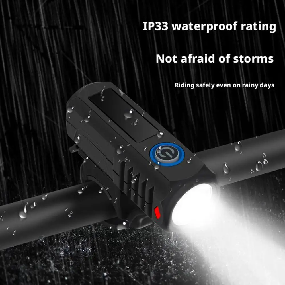 3 Modes Bike Light Waterproof USB Rechargeable Front Light Red Taillight Easy to Install Bicycle Accessories for the Bicycle