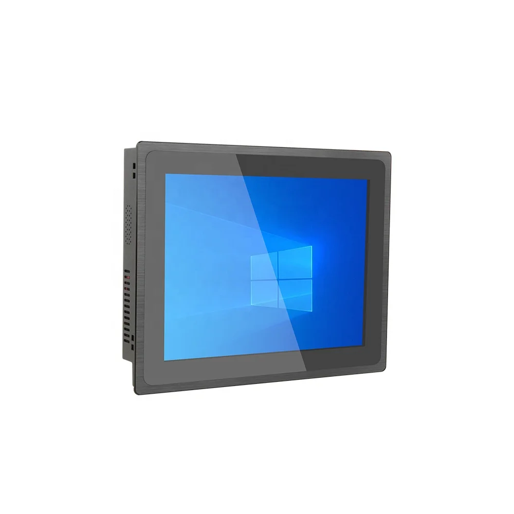 10.4'' Monitor VGA DVI Flat Screen 1024*768 IP65 Waterproof Embedded Capacitive Touch Screen Monitor Display for Industrial