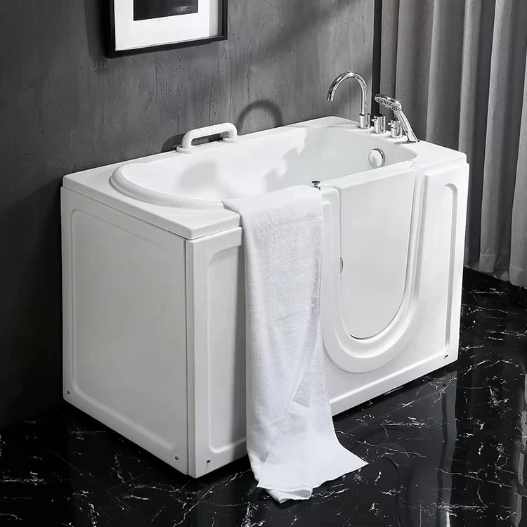 Modern Portable Walk-in Bath for the Disabled with Drainer New Design ABS Material for Hotels
