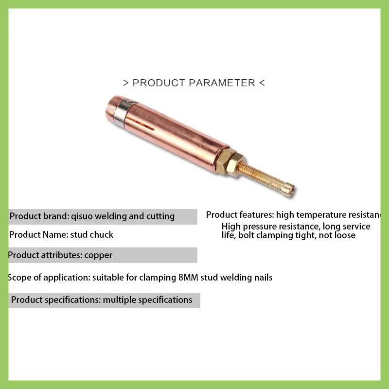 

Stud Welding Chuck Collet Welding Accessories For Stud Welding Grip