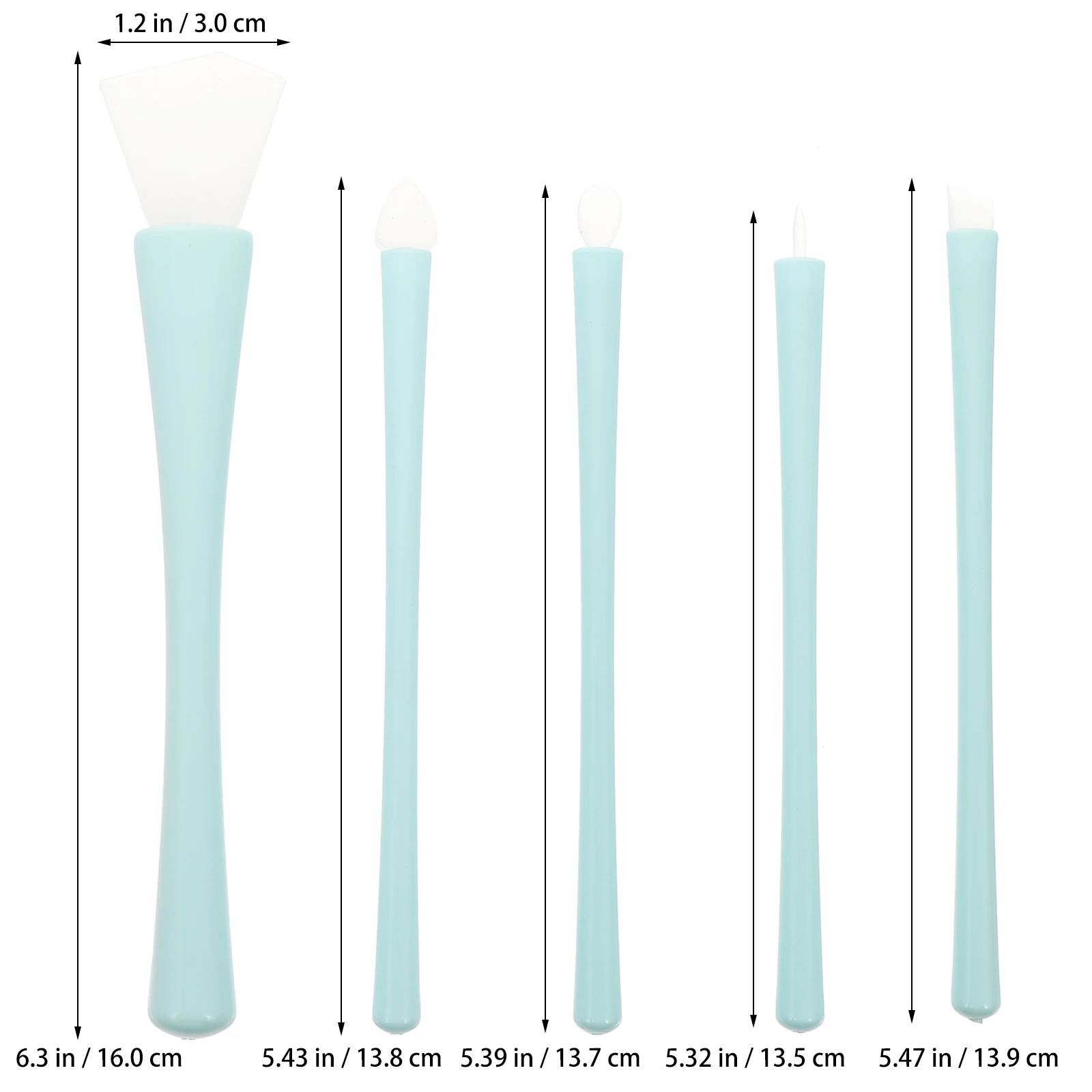 

2 Sets Makeup Brush Silicone Skincare for Mud Beauty Facial Mask Brushes Applicator Tool