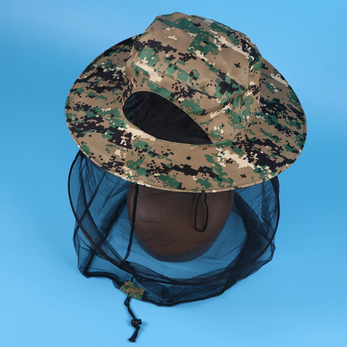 

Portable Bug Proof Face And Neck Cover Hat With Removable Net Sunshade Brim For Outdoor Adventure Fishing Hiking Beekeepers 1Pc