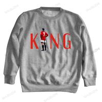 Men streetwear sweatshirt Men hoodies men Funny sweatshirt Eric Cantona The King brand spring hoodie for boys drop shipping