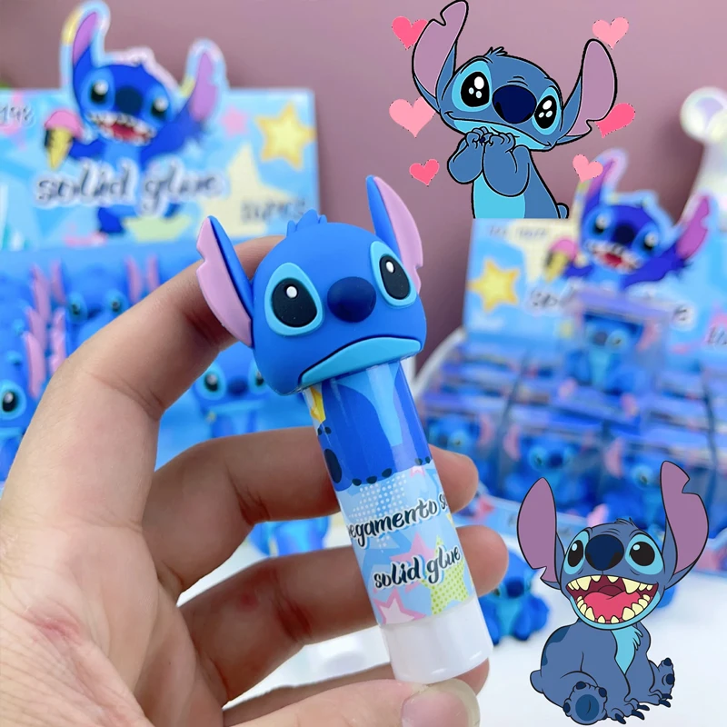 

NEW Disney Stitch Solid Glue Cute Cartoon Lilo&Stitch DIY Handmade Rotating Solid-Glues Student Stationery School Supplies Gift