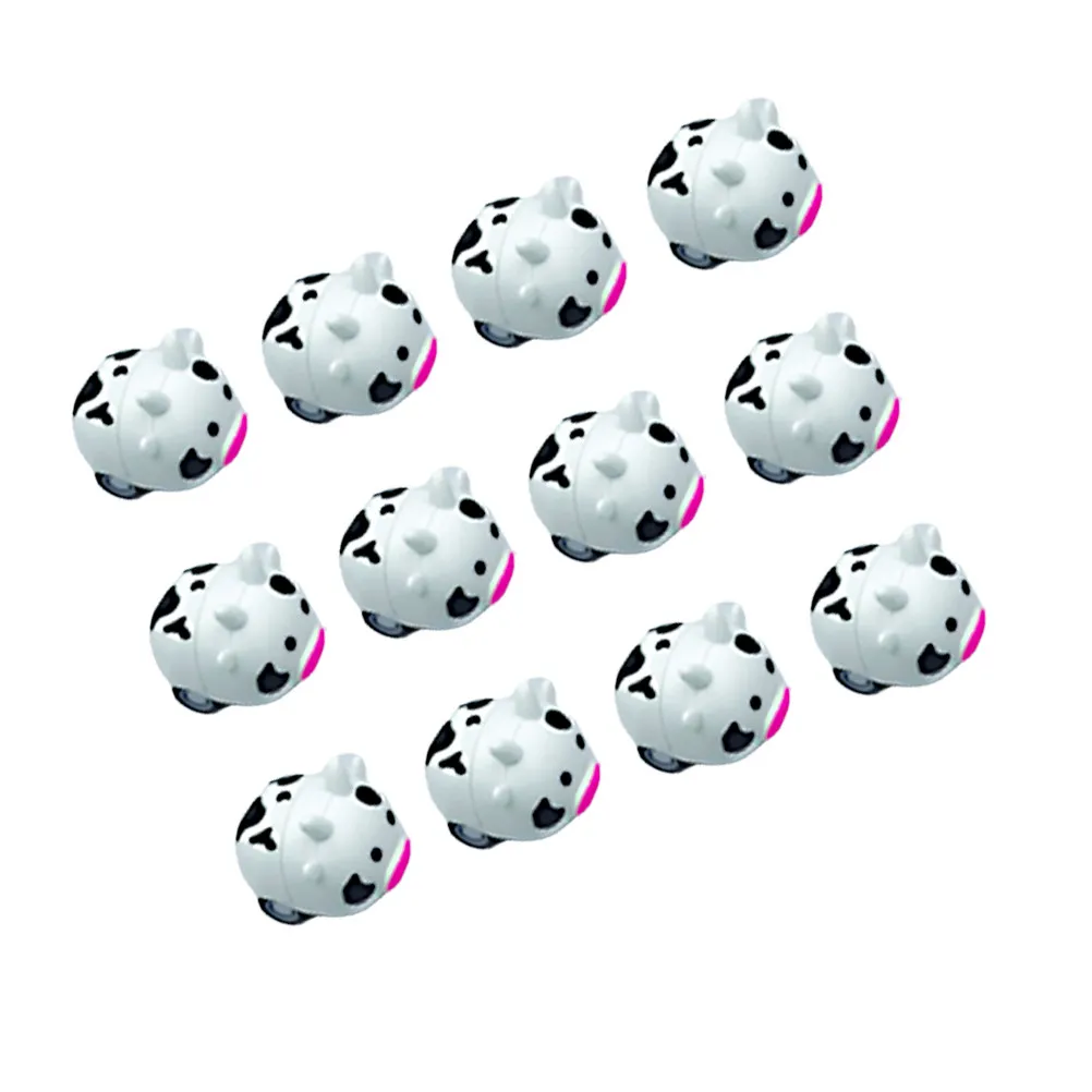 Pull Back Animal Mini Cars 12 Pack Cartoon Inertia Vehicles Kids Party Favors Creative Plastic Toy Gift