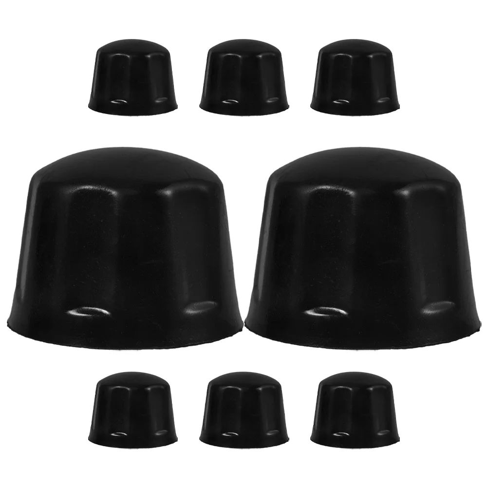 

8 шт. колпаки для ступиц колес для квадроциклов, резиновые колпаки для ступиц шин, простая установка, универсальные, подходят для всех квадроциклов, колпаки для центра колес