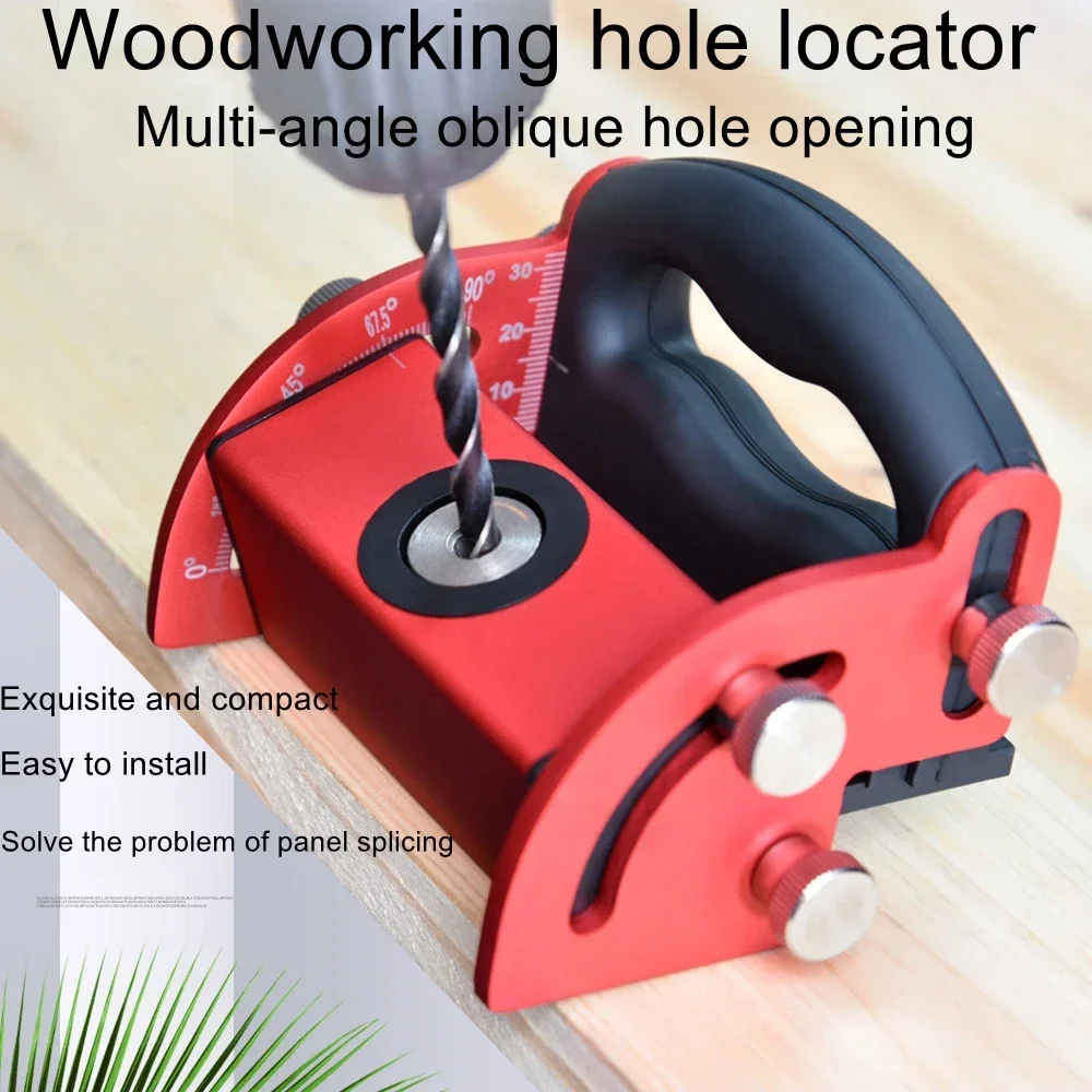 Wooden board splicing installation tool center line scriber aluminum alloy woodworking oblique hole locator punch locator