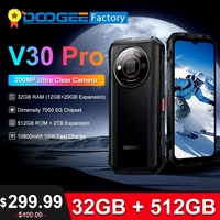 DOOGEE V30 Pro, 32 ГБ, 512 ГБ, 200 МП, размер камеры 7050, 5G, 6,58 дюйма, FHD, 120 Гц, дисплей, 10800 мАч, Wi-Fi6, двойной сте