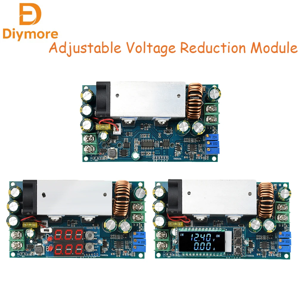 DC 10-75V 20A  Adjustable Voltage Reduction Module MPPT Solar Charging Constant Voltage And Current Charging Module With Display