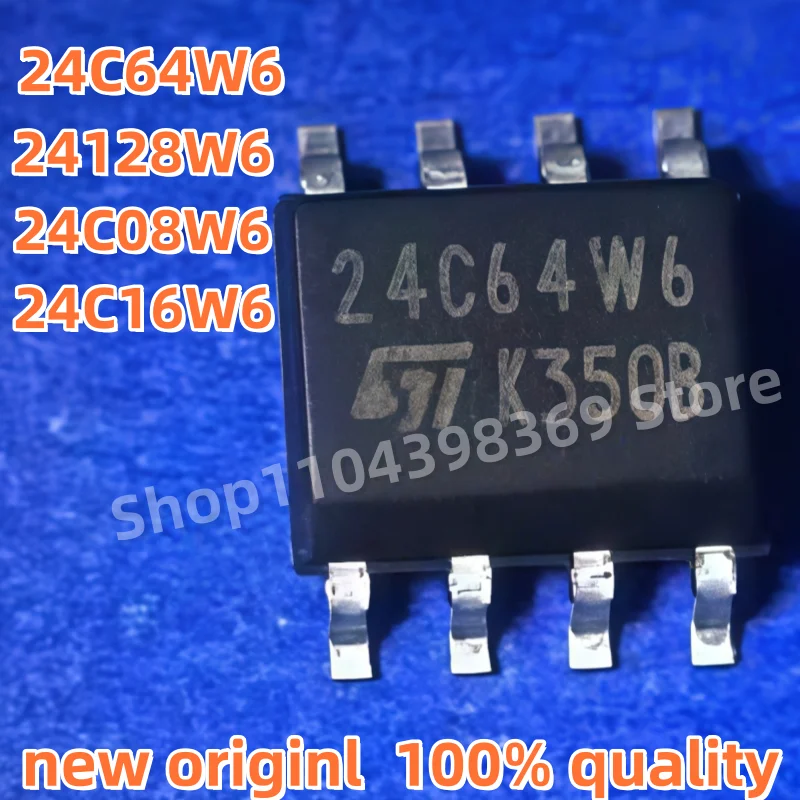 50-100 قطعة 24C16W6 24C08W6 24128W6 24C64W6 رباعية رقاقة تضخيم التشغيل #1