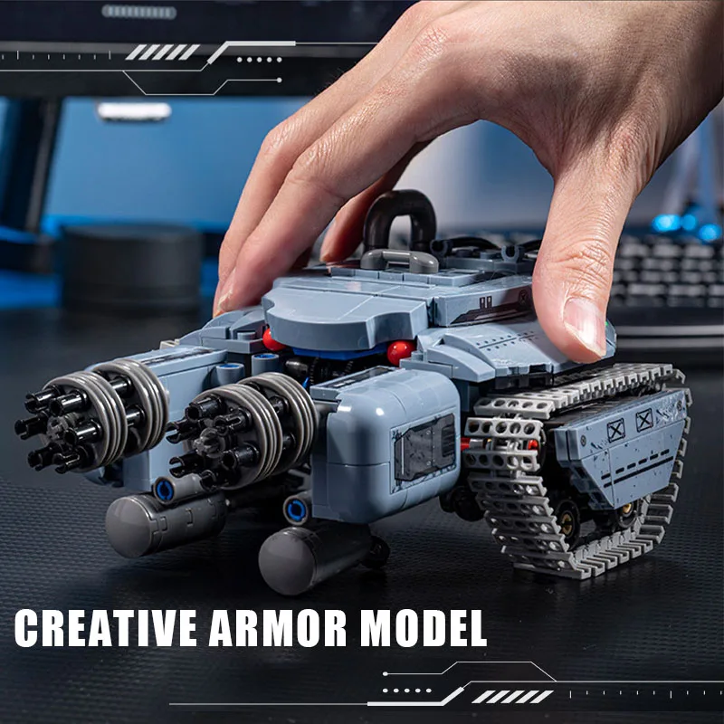 MOC Technical Starcraftes Fighter Siege Tank Armored Robot Model Building Blocks War Machine Assembly Bricks Toys Children Gifts