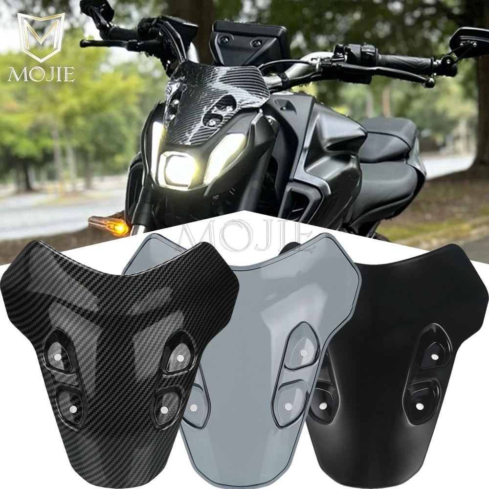 For YAMAHA MT07 MT 07 MT-07 2021 2022 2023 2024 Double Bubble Windshield Deflector Motorcycle WindScreen Protector Wind Shield