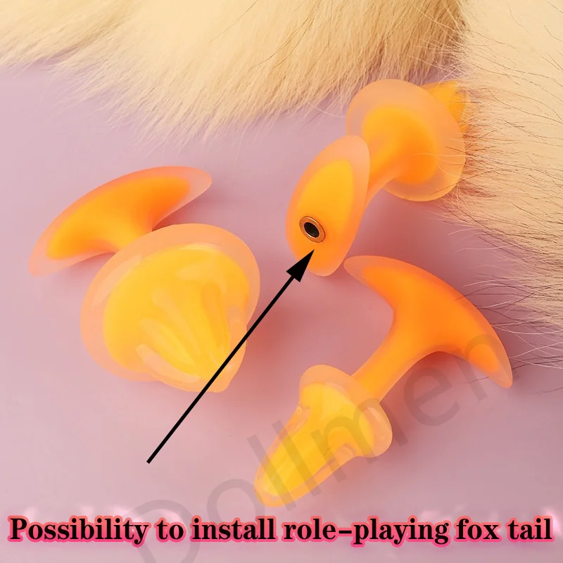 Damping Plug That Can Be Installed With Role-Playing Fox Tail Out-And Anal Plug For Women Cos Role-Playing Tail Adult Products.