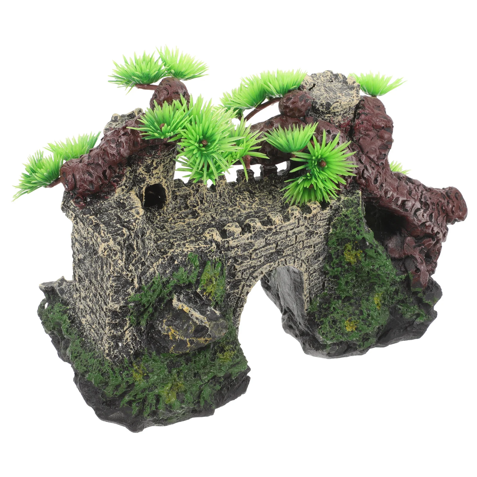 

Decorative Aquarium Ornament Vintage Castle Resin Craft Intricately Designed Elegance Life Fish Tank Decor