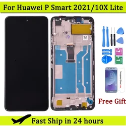 For Huawei P Smart 2021 PPA-LX2 X10 Lite LCD Display with Touch Screen Digitizer Assembly For Honor 10X Lite Y7A LCD