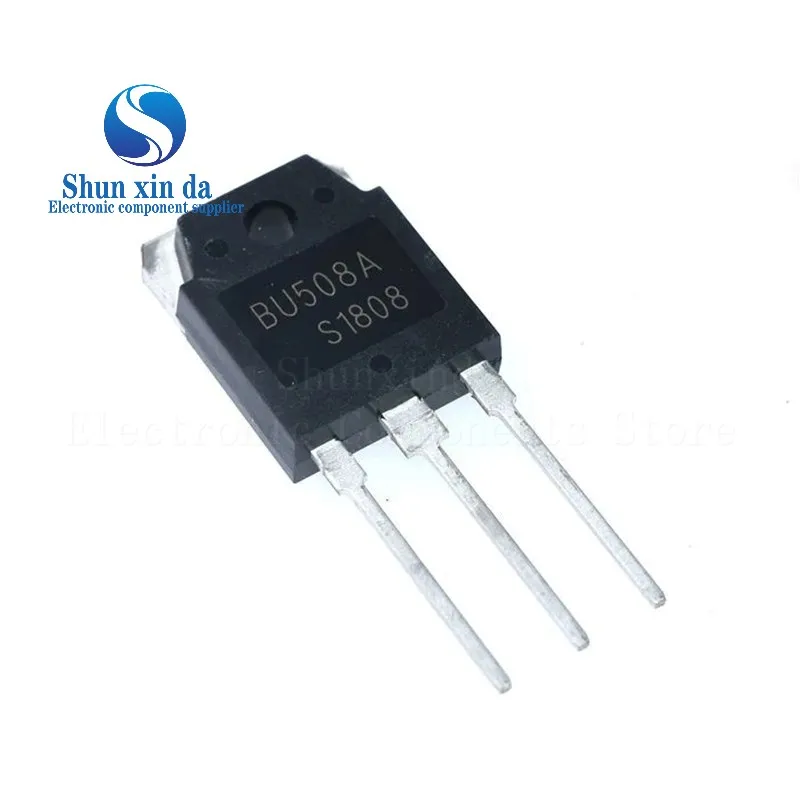 10PCS BU508A BU508 NPN 700V 8A TO-3P DIP NPN Power Transistor SXD