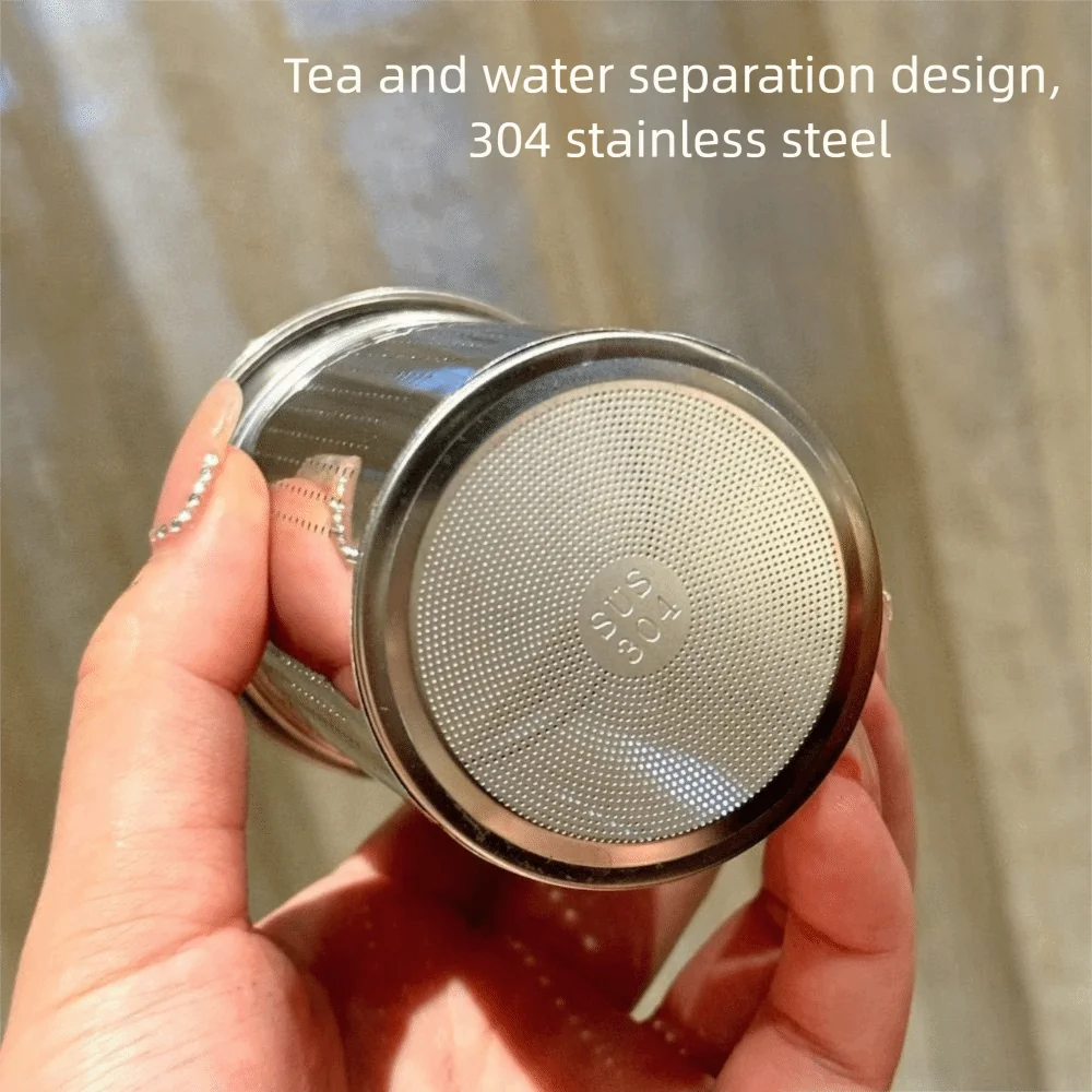 1000ml Glass Teapot Removable Infuser Borosilicate Glass Tea Kettle 304 Stainless Steel Heat Resistant Tea Maker Home view 4