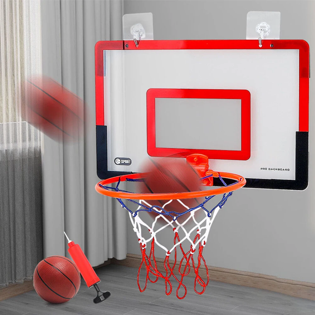 Indoor Basketball Hoop for Children Safety Funny Game Kids Home Exercise Basketball Hoop Set Wall Frame Stand Hanging Backboard